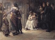 Frank Holl Newgate-Committed for trial painting